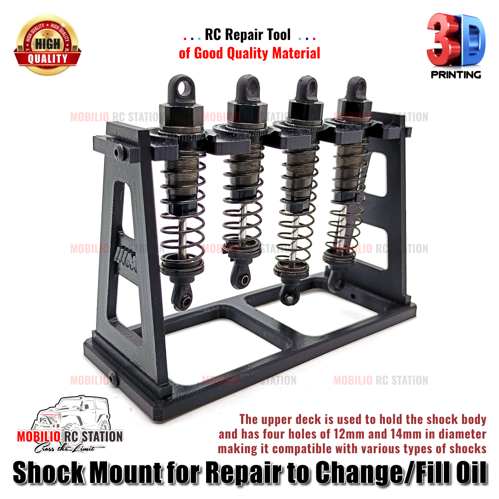 Jual Shock Mounts 3D for Repair Changing the Oil Fill of RC Car Shock ...