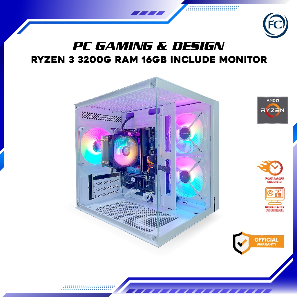 3200g Vega Genshin Impact Ryzen 3200g Jual PC Gaming Office Design