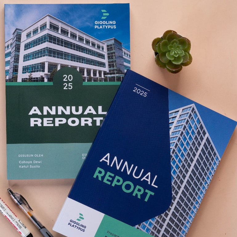 Cetak Isi Buku Company Profile & Annual Report Ukuran A4 Print Laporan Perusahaan Hasil Terbaik Selaras Printing