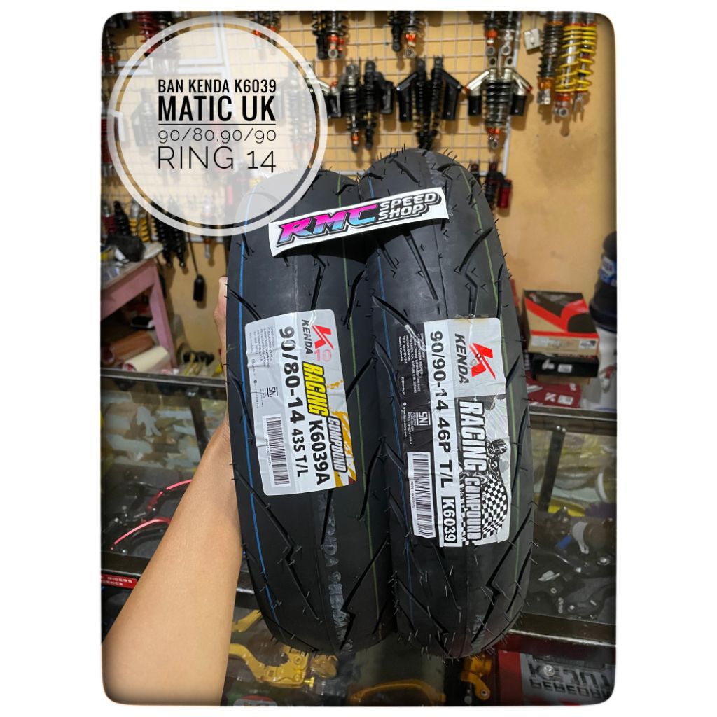Jual Ban Tubles kenda K6039 Racing compoun matic ukuran 90/80 90/90 ...