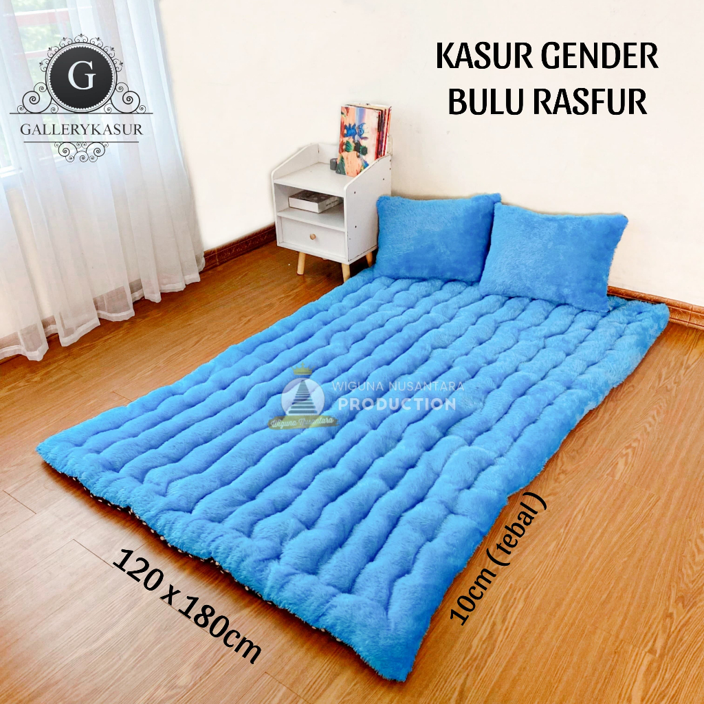Jual Kasur Gender Bulu Rasfur 180 x 120 x 10 cm Plus 2 Bantal | Shopee ...