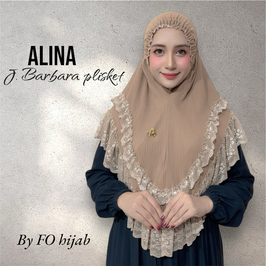 Jual Jilbab instan ALINA bergo kerut dahi renda mewah by FO hijab ...