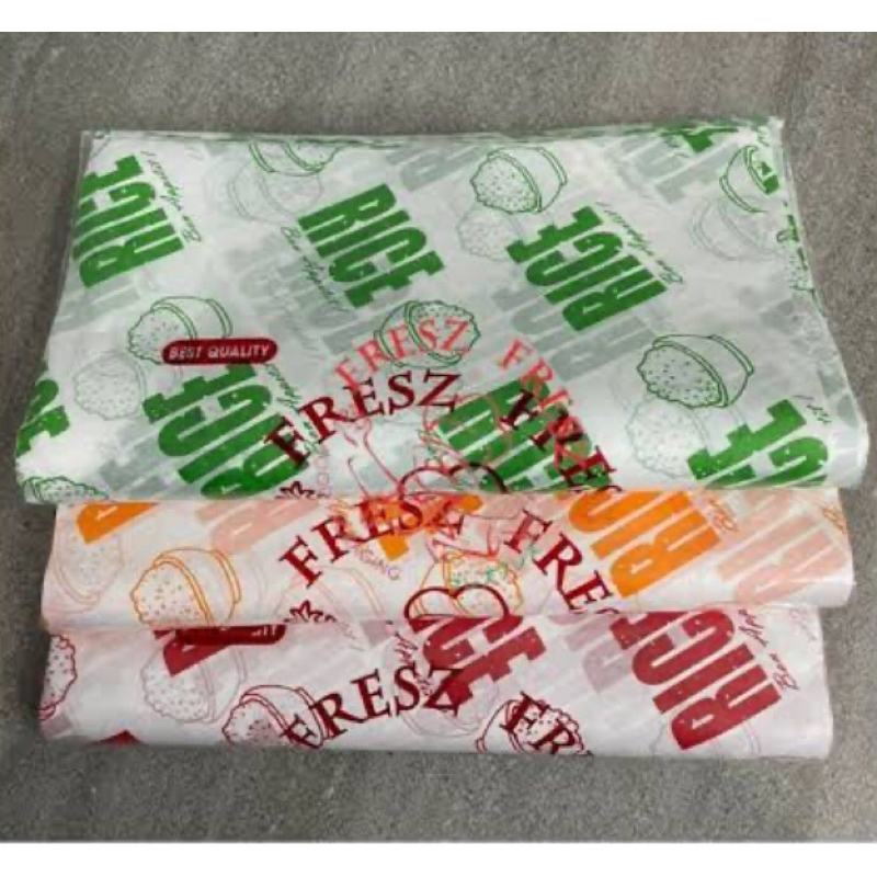 Jual Kertas Nasi Motif Rice Paper Isi 100 Lembar Higienis Murah Harga ...