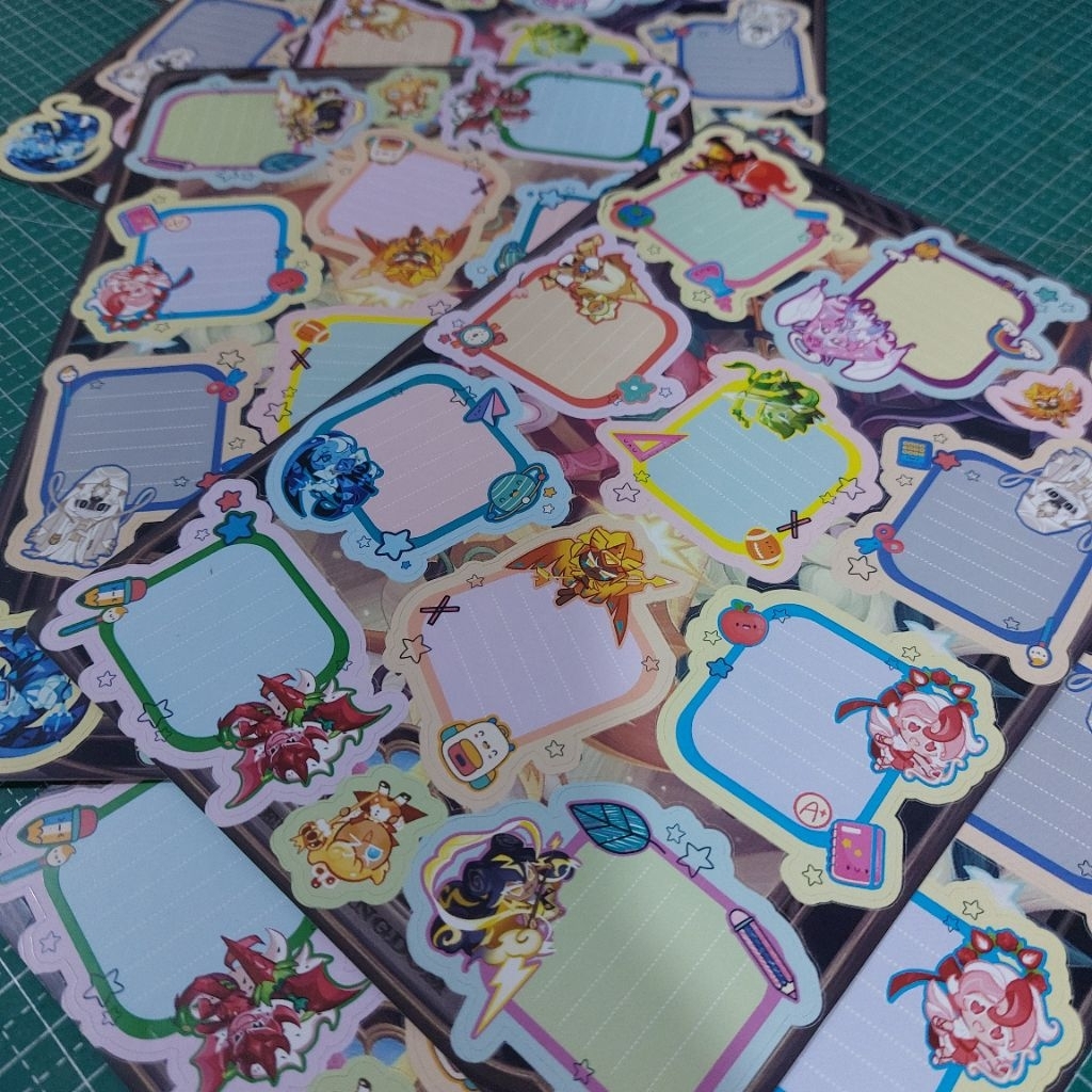 Jual Sticker Label CRK Cookie run kingdom label nama label mata ...