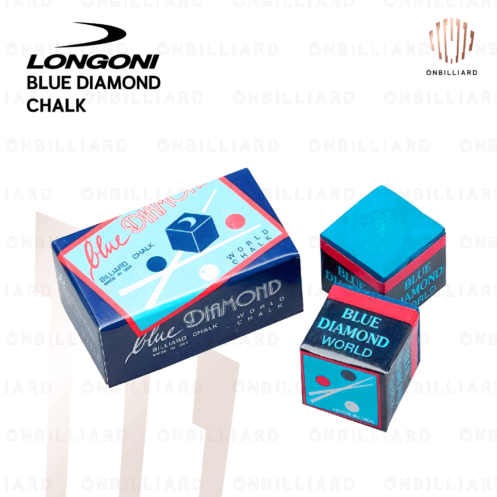 Jual Blue Diamond Longoni Chalk Kapur Cuk Stick Billiard Biliar ...