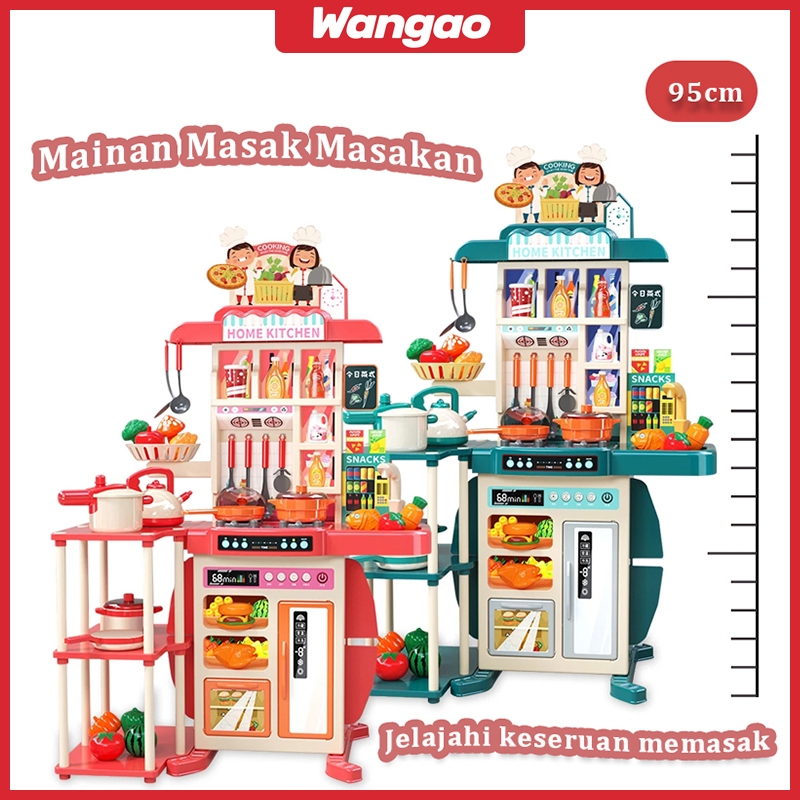 Jual WANGAO 95CM Kitchen Set Mainan Anak Jumbo Wastafel Dapur Mainan ...
