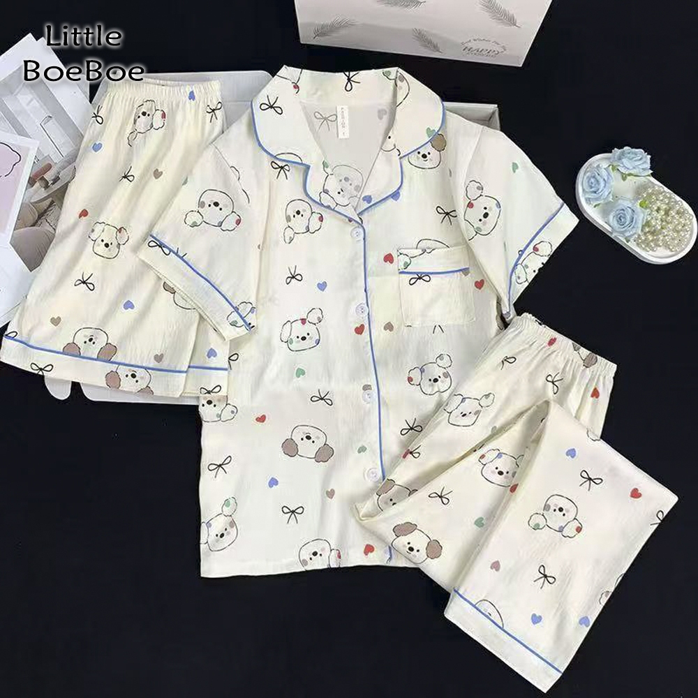 Jual LITTLE BOEBOE - Jocelyn Piyama | 3 in 1 Baju Tidur Celana Pendek ...