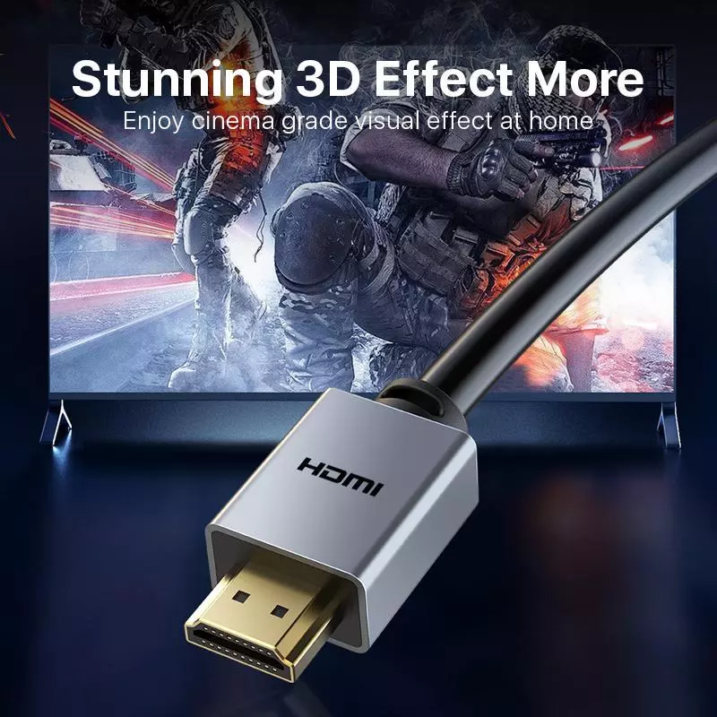 CABLETIME Kabel HDMI 4K 2.0 UHD HDR High Speed Visual HDTV Premium Aluminium
