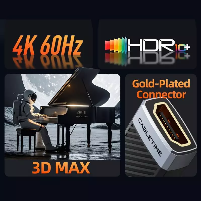 CABLETIME Kabel HDMI Female to Female Extension Perpanjangan 4K