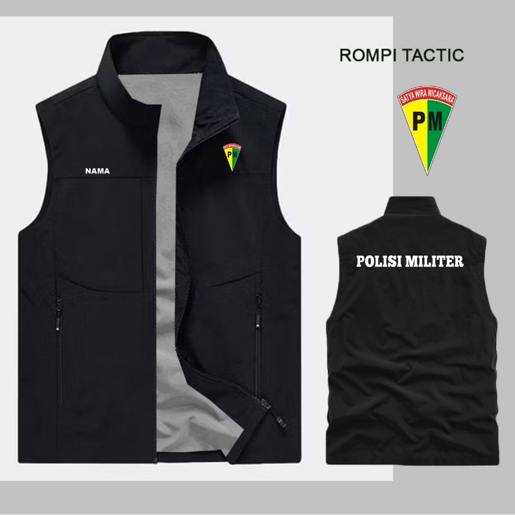 Jual JAKET ROMPI TACTIC TERBARU CUSTOM SABLON POLISI MILITER/ BISA ...