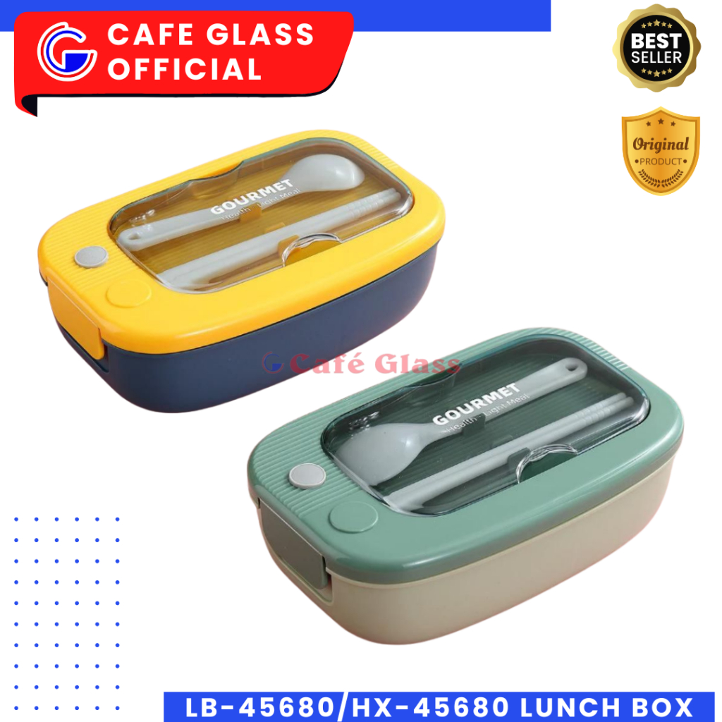 Lunch Box Set Sendok Garpu - Tempat Makan Bento Box - Tepak Makan Anak Remaja