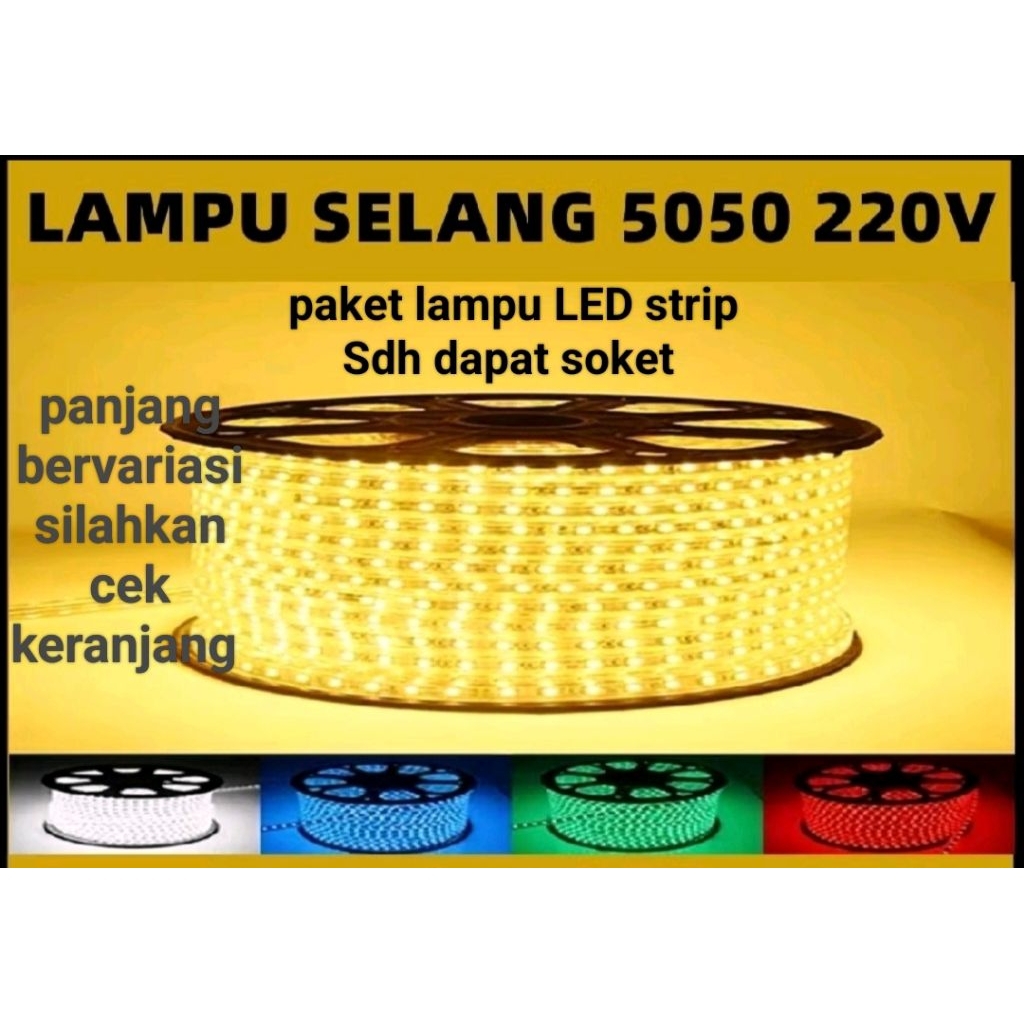 Jual paket lampu LED strip slang 220 volt | Shopee Indonesia