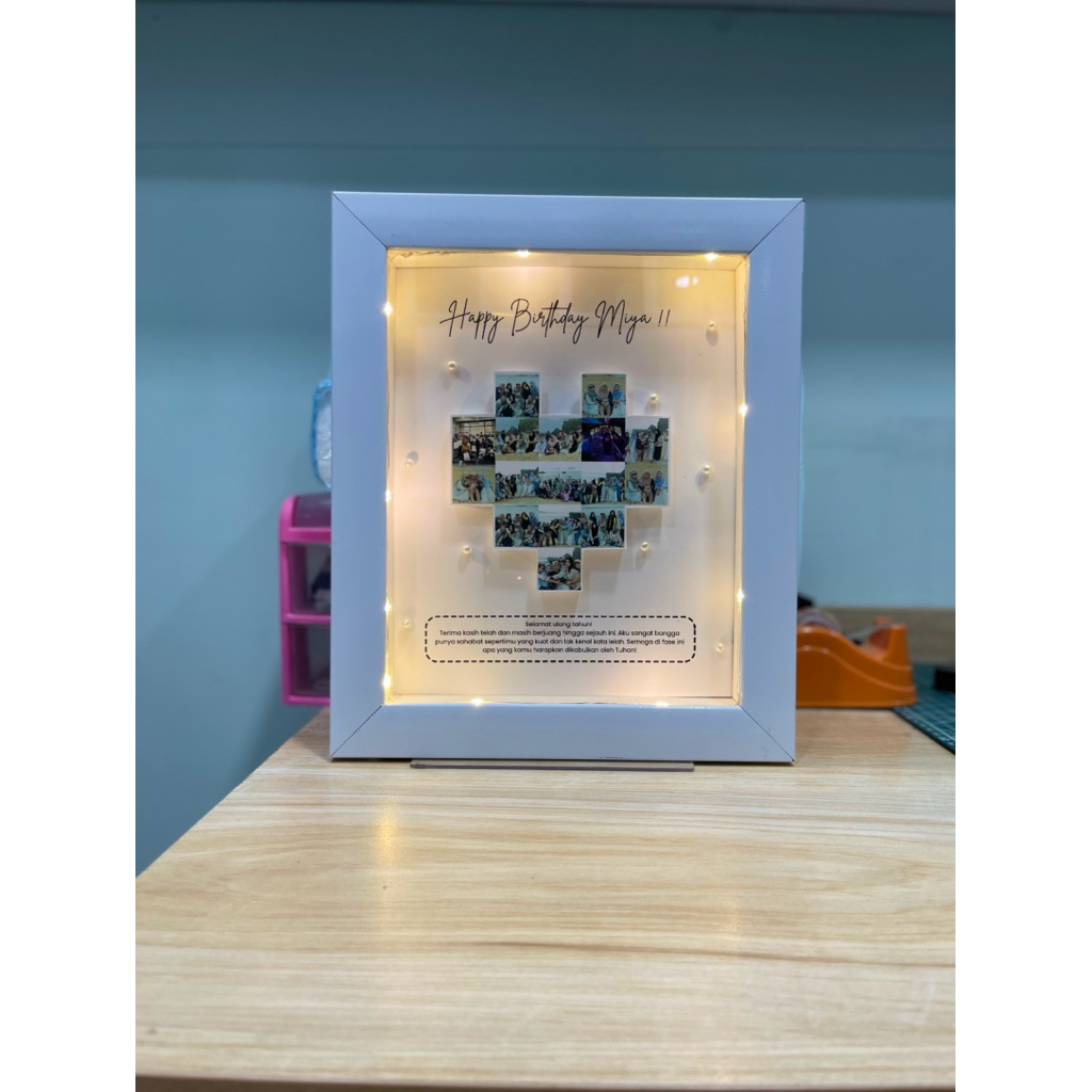 Jual kado hadiah frame pigora scrapbook pop up frame wisuda ultah ulang ...