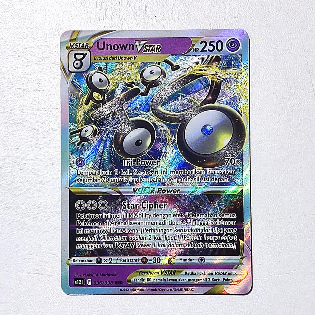 Jual Unown VSTAR RRR 036/098 S12 - Kartu Pokemon Indonesia | Shopee ...