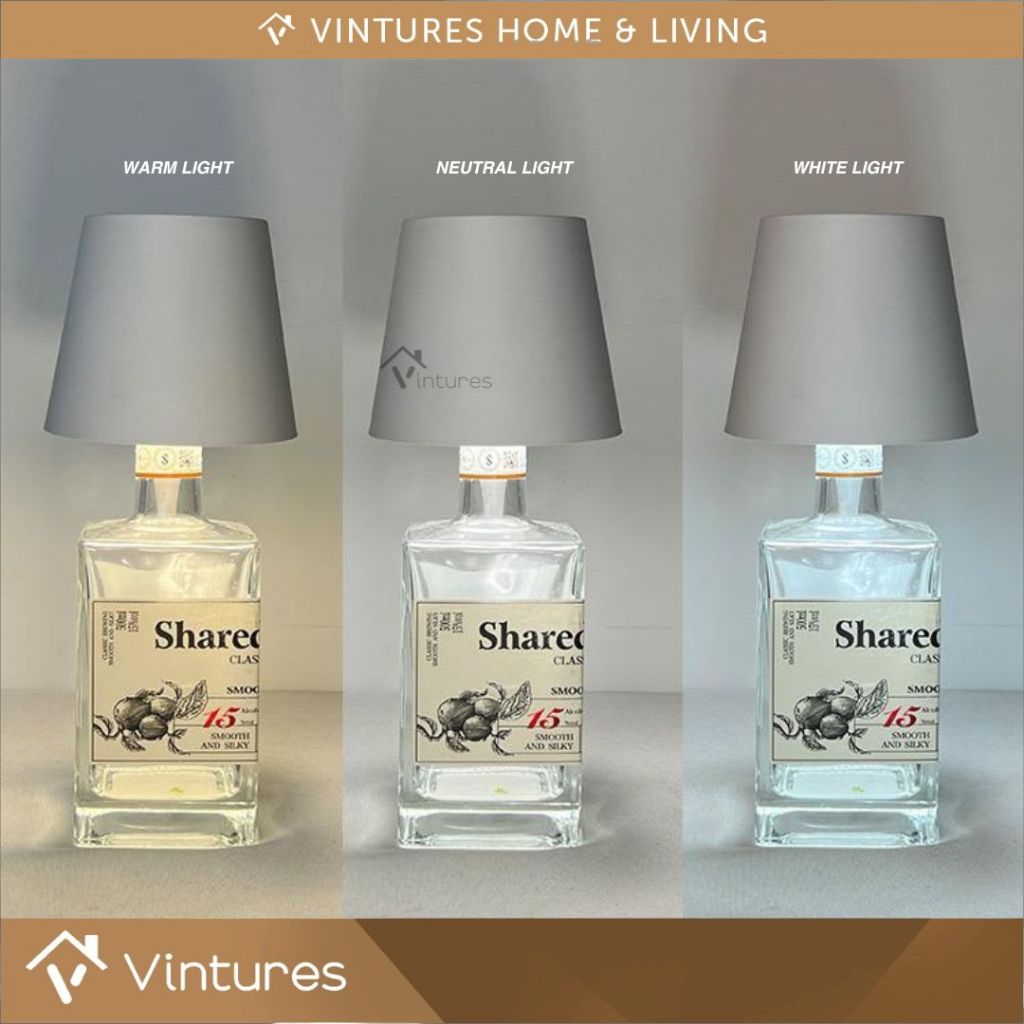 Jual Lampu Botol LED / Lampu Meja Botol Wine / Lampu Botol Hias ...
