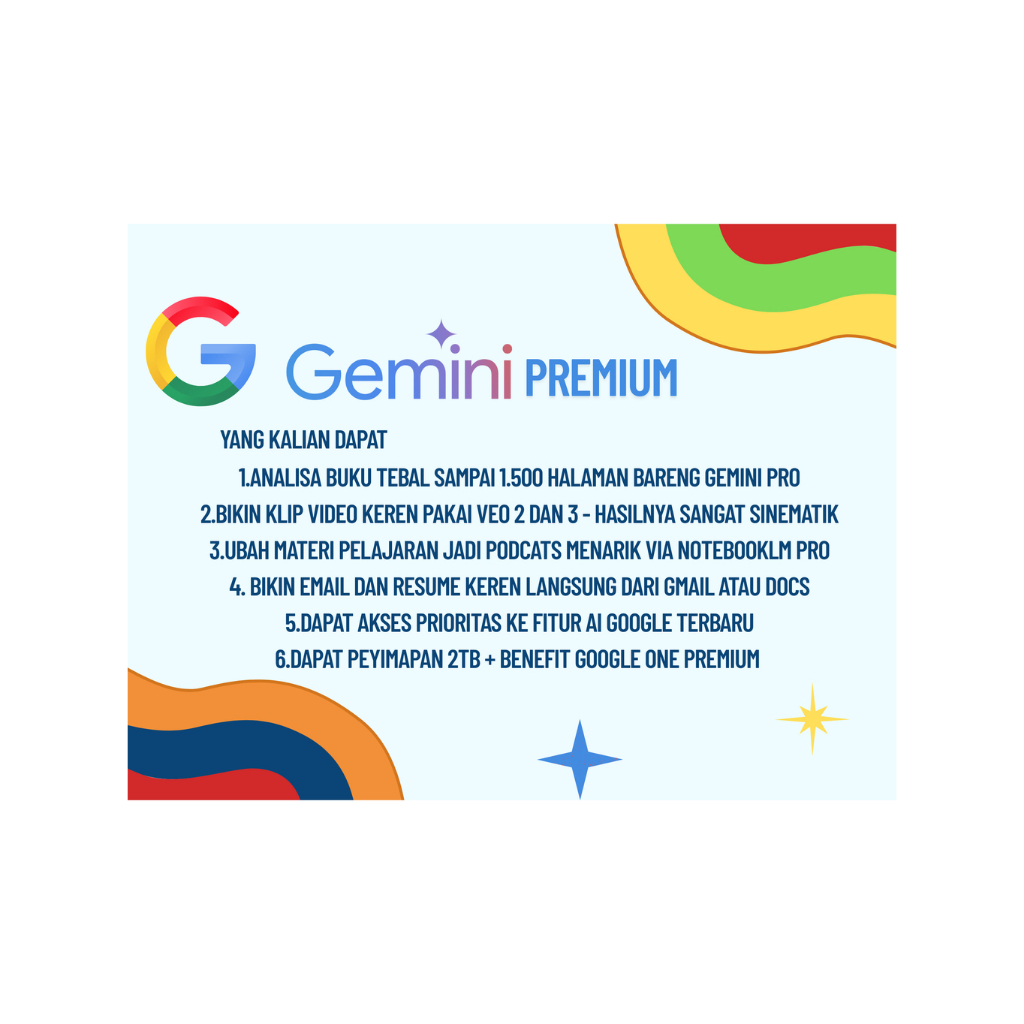 GEMINI AI ADVANCE /VEO 3 1 BULAN DAN 1 TAHUN. PRIVATE FULL GARANSI