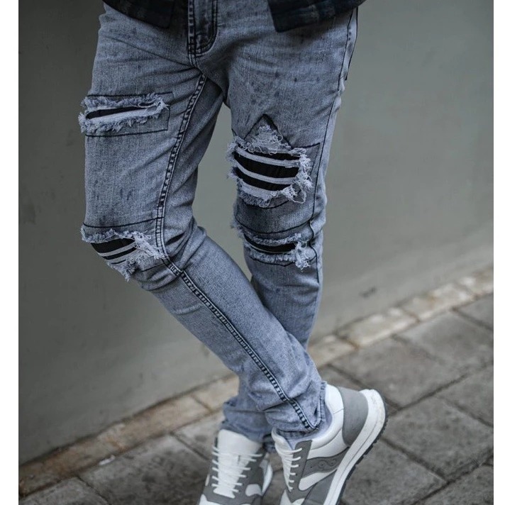 Jual Celana panjang jeans denim pria skinny jeans celana panjang pria