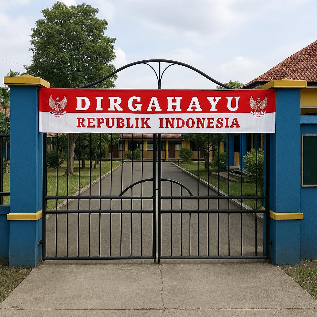 Banner Dirgahayu Kemerdekaan Indonesia Dekorasi 17 Agustus Merah Putih