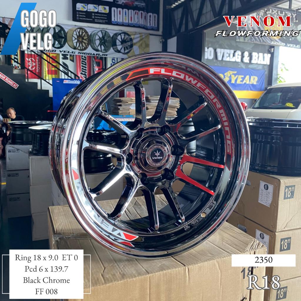 Jual Velg Mobil R18 Venom 5 PCD 6X139,7 Flow Forming Pajero Fortuner ...
