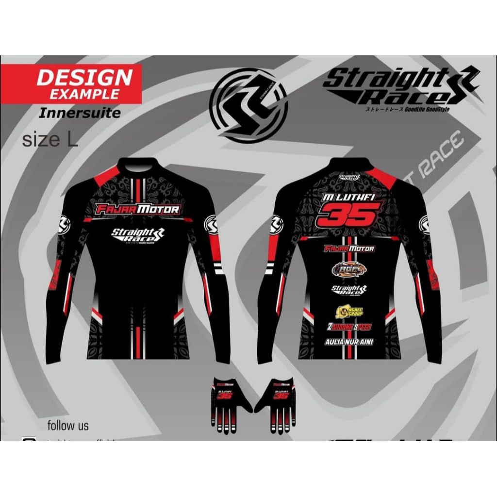 Jual JERSEY INNERSUIT FULL PRINTING RACING CUSTOM | Shopee Indonesia