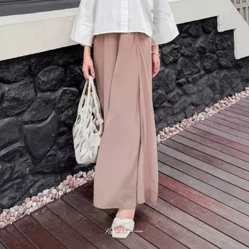 Bynissa BELLA KULOT Bawahan Celana Kulot Highwaist Cerruty Fashion Muslim