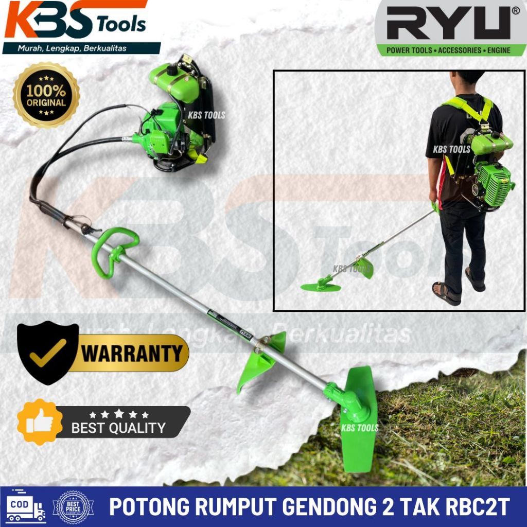 Jual Mesin potong rumput 2 tak RYU RBC2T Brush cutter Gendong Bensin ...