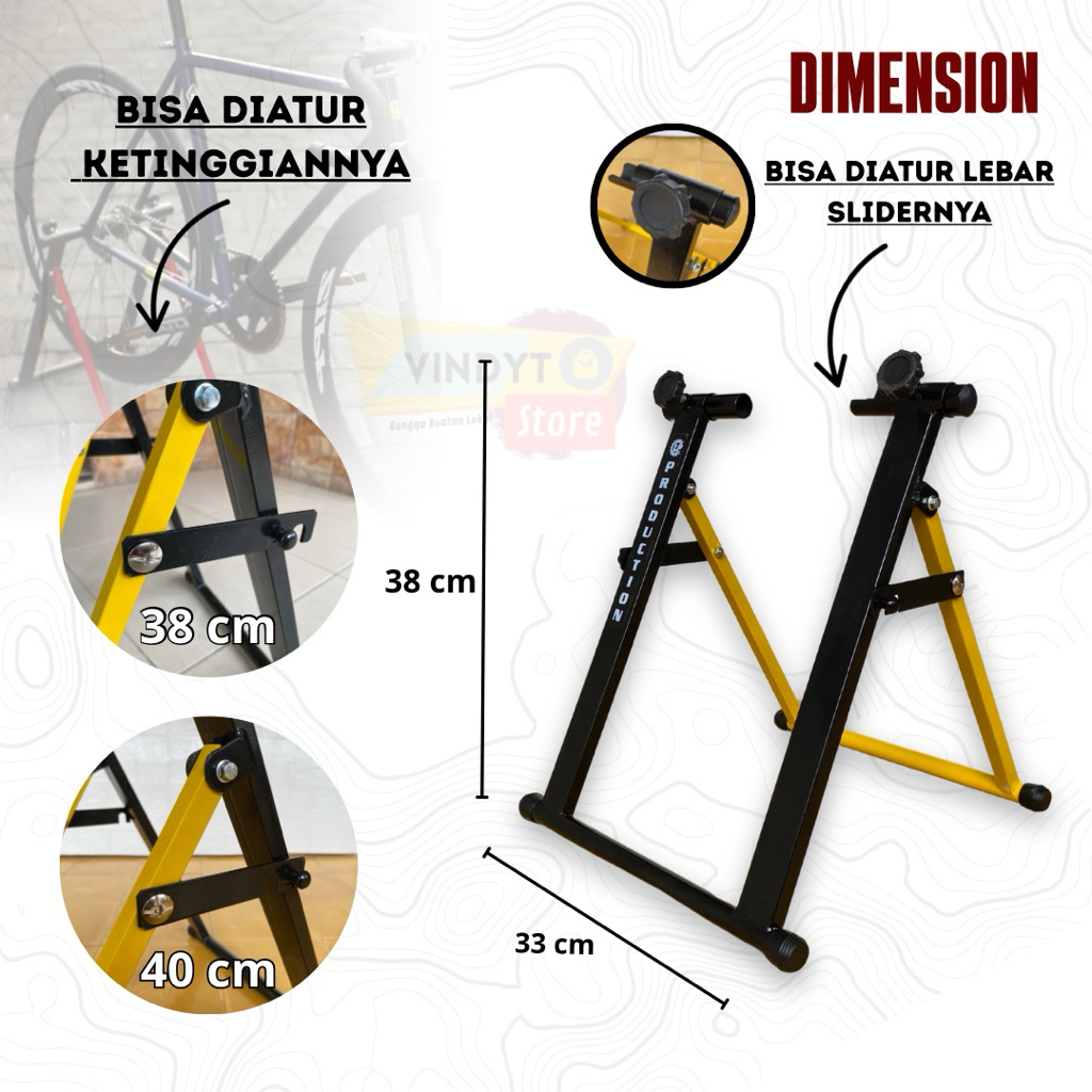 Jual Paddock Sepeda Standar Pedok Sepeda Universal Kuat Bisa Dinaiki ...
