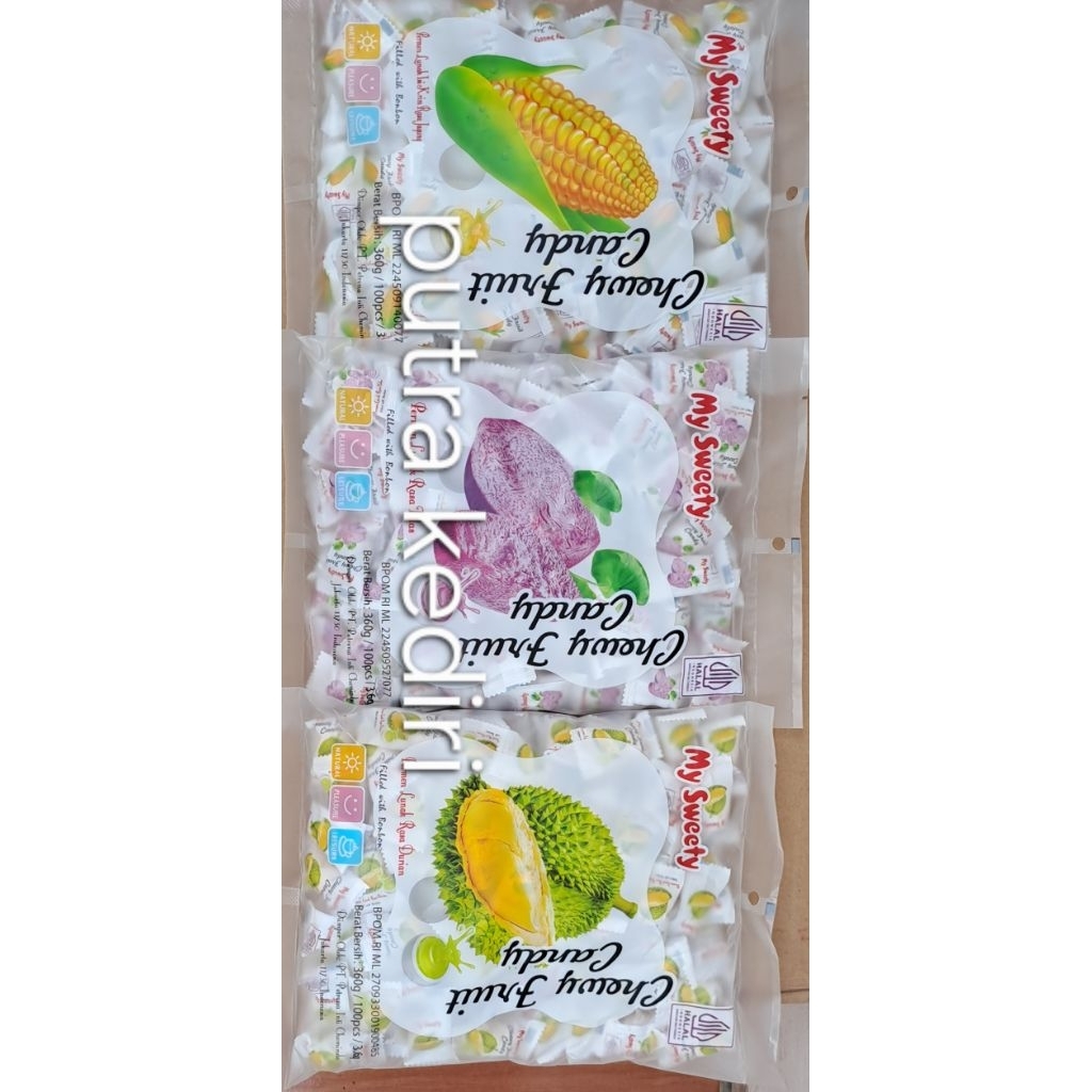 Jual MY SWEETY PERMEN LUNAK RASA TALAS / TARO 360gr ISI 100 BIJI ...