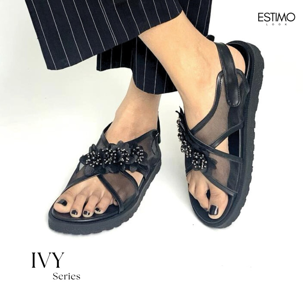 Jual ESTIMO - Ivy sandal beads wanita | Shopee Indonesia