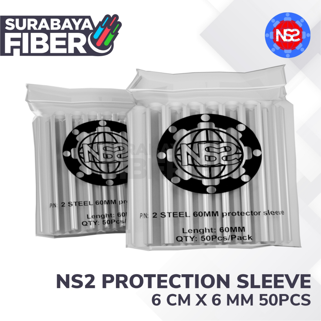 Jual NS2 Protection Sleeve 50Pcs Besar 6cm - Hearshrink Fiber optik ...