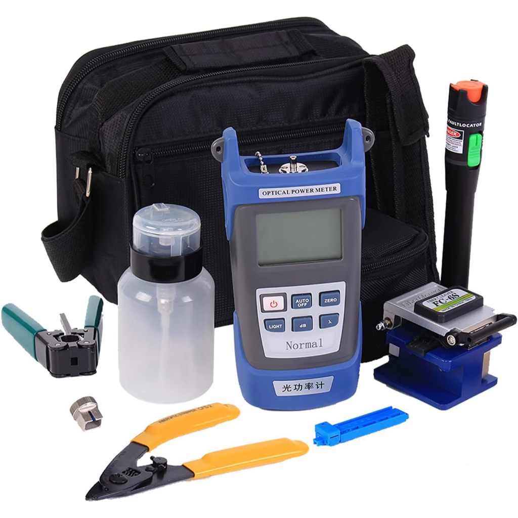 Jual FTTH Tool Kit SET Lengkap OPM VFL Cleaver FO Fiber Optic Toolkit ...