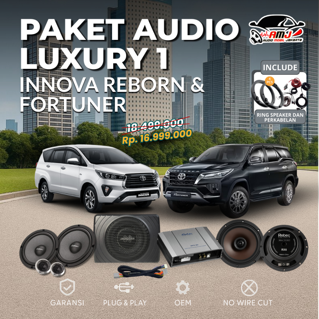 Jual PAKET LUXURY 1 SPECIAL INNOVA REBORN FORTUNER / PAKET SPEAKER ...