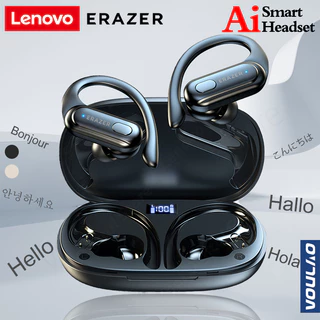 Lenovo ERAZER XT60PRO Headset terjemahan AI True Wireless Bluetooth V5.4 Earphone Earbuds In-ear TWS HIFI Stereo headset olahraga With Mic-VOULAO OWS TWS Open Ear earphone earphone sport