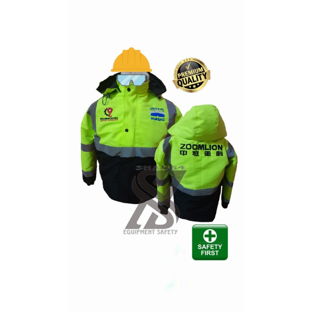 Jual jaket tambang jaket k3 jaket safety jaket costume jaket kerja ...