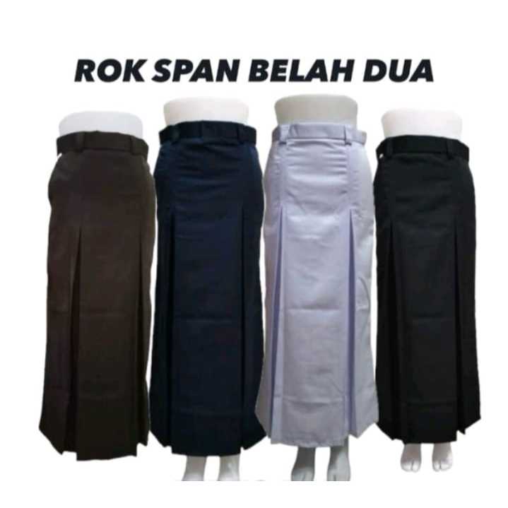 Jual Rok Seragam Sekolah FULL REMPEL SMP/SMA/SMK Terbaik Abu-abu ...