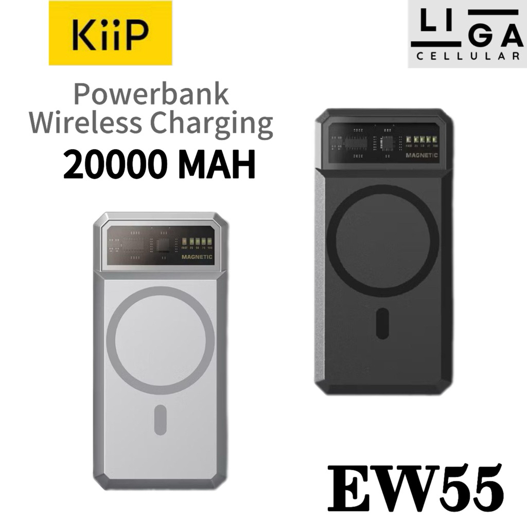 Jual KiiP Wireless EW55 Powerbank 20W 20000mAh Magnetic iPhone 14