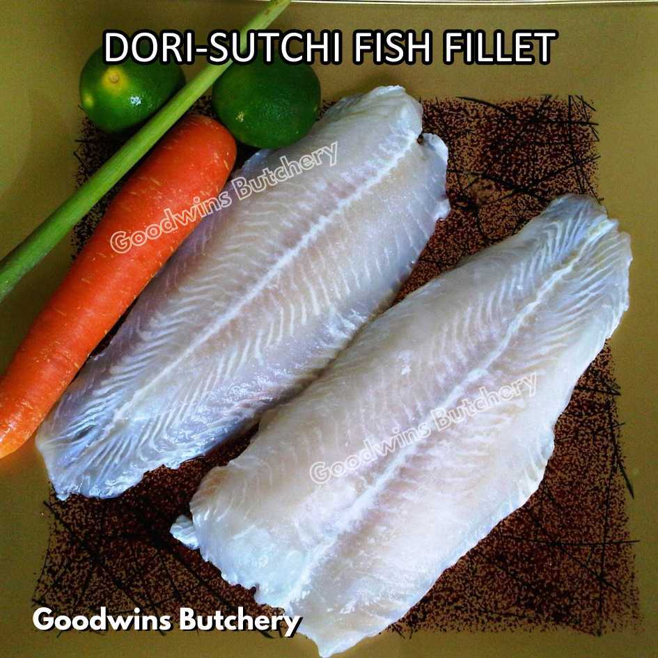 Jual 700gr 2pcs ikan Dori Sutchi fish fillet frozen IQF 10/20 brand ...