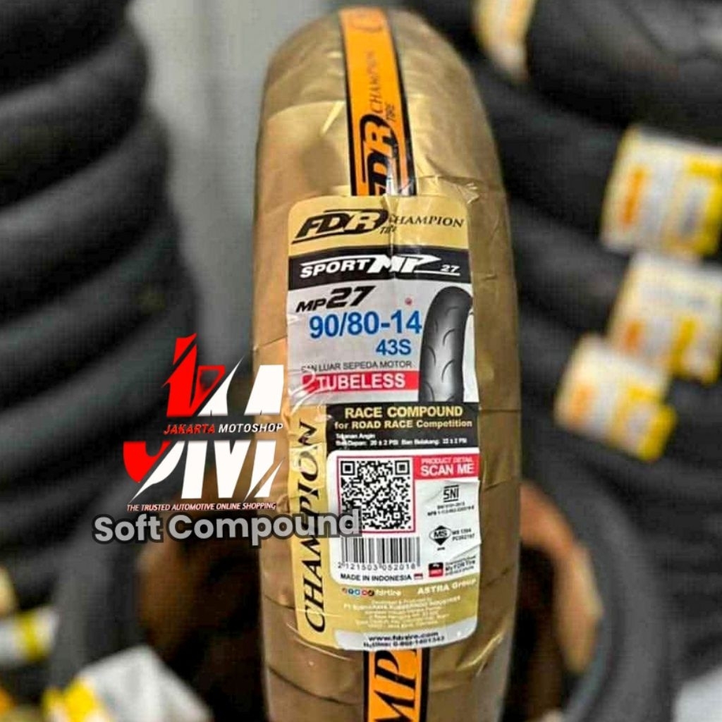 Jual Ban FDR MP27 90/80-14 - Soft Compound For Matic - Balap / Harian ...