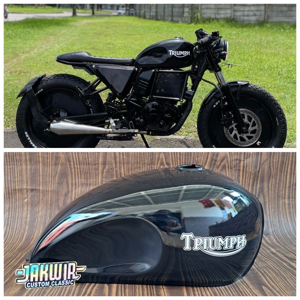Jual TANGKI CUSTOM TRIUMPH BRATCAFE BRATSTYLE CHOPPER BOBBER CAFERACER ...