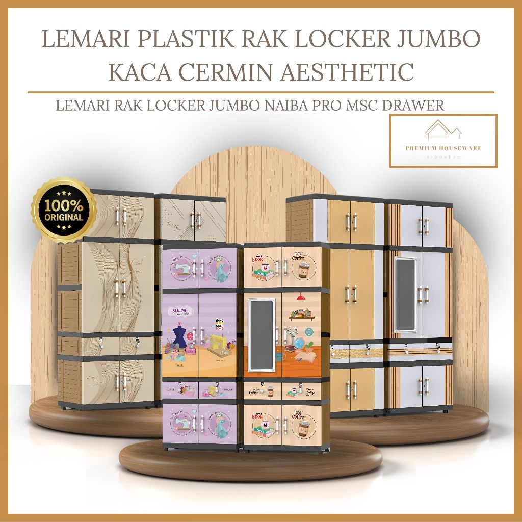 Jual LEMARI PLASTIK RAK LOCKER SIMPLE | LEMARI RAK LOCKER JUMBO NAIBA ...