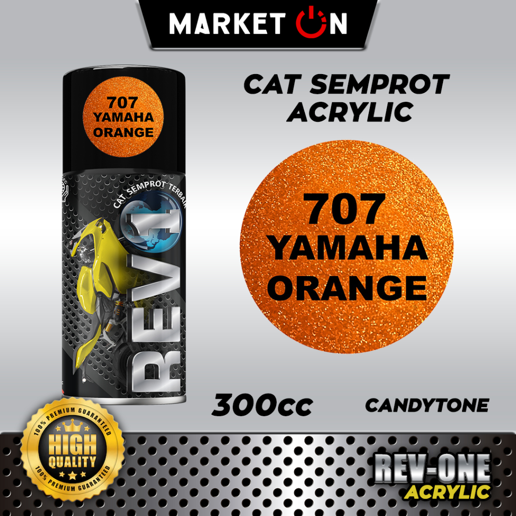 Jual Revo Acrylic - 707 Yamaha Orange I Cat Semprot Akrilik 150CC 300CC ...