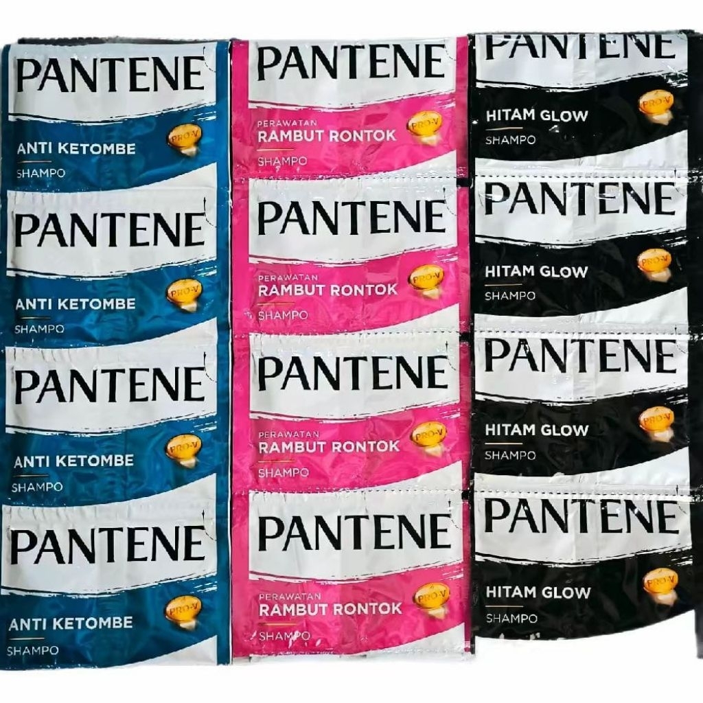 Jual shampo pantene renceng isi 12 gandeng 2 sachet sampo | Shopee ...