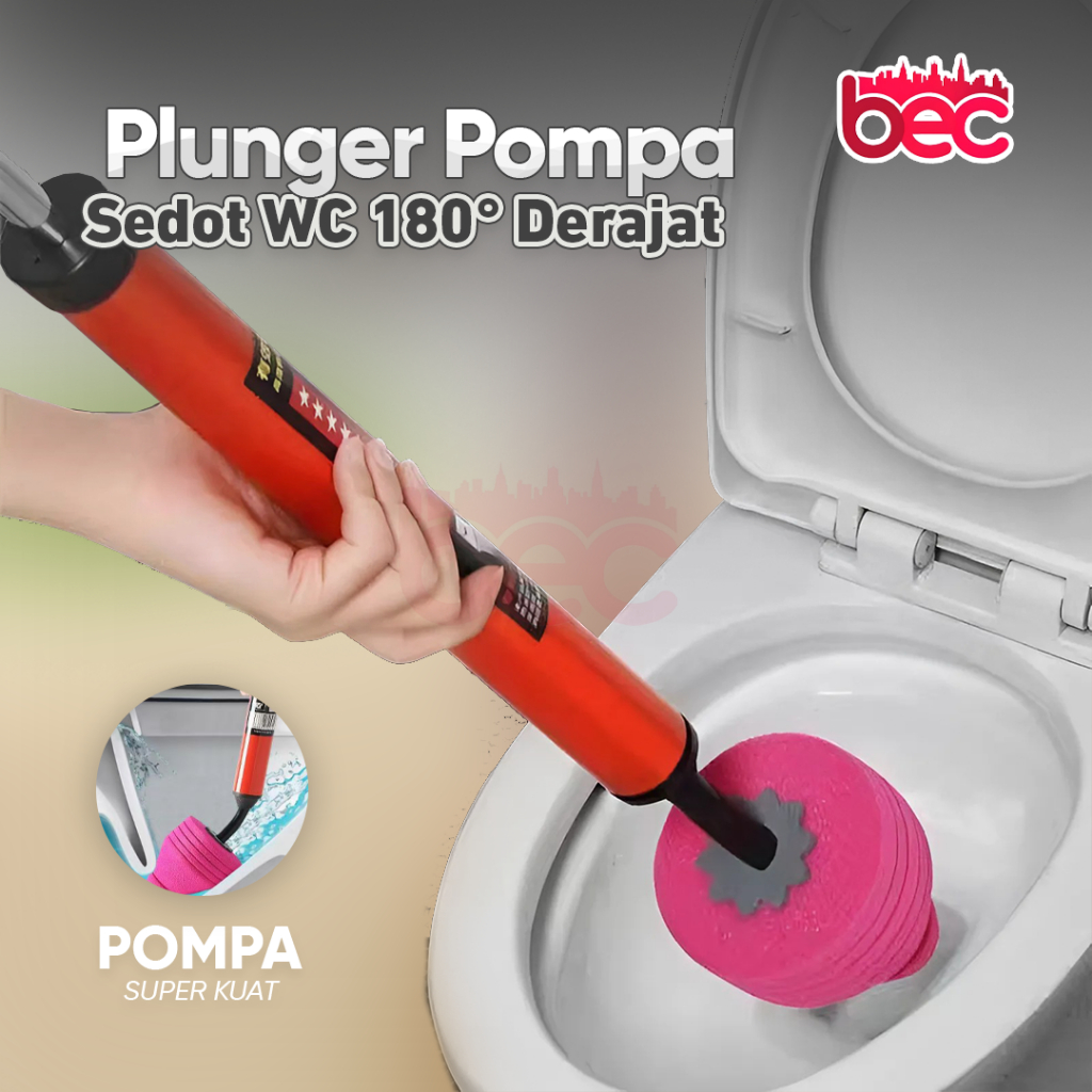 Pompa Stura Scarichi A Pressione Stantuffo Per WC Sturalavandini - Foto 2