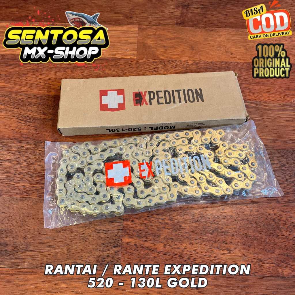 Jual RANTAI / RANTE TRAIL 520-130L GOLD EXPEDITION ORIGINAL CRF / KLX ...
