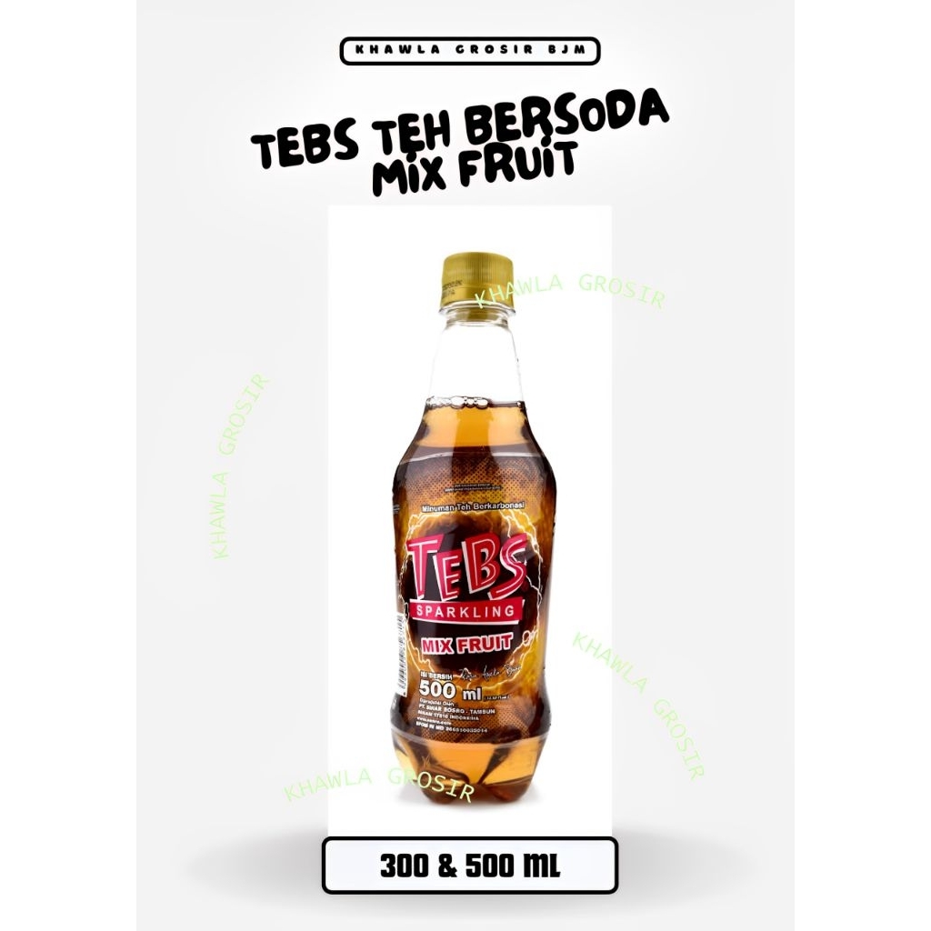 Jual TEBS MINUMAN TEA WITH SODA SPARKLING TEH RASA MIX FRUIT LECI LIME ...