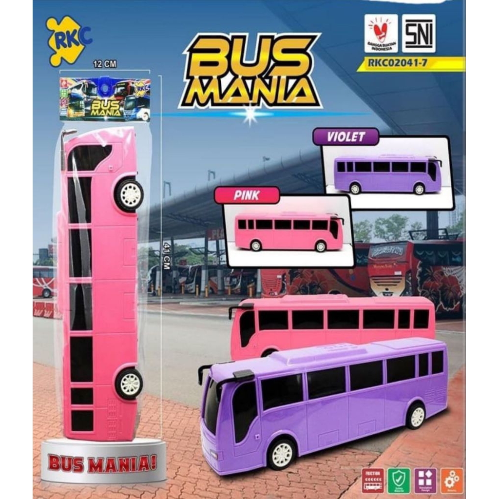 Jual BUS MANIA MAINAN BUS ANAK RKC PUSH PULL / PUL BACK RKC | Shopee ...