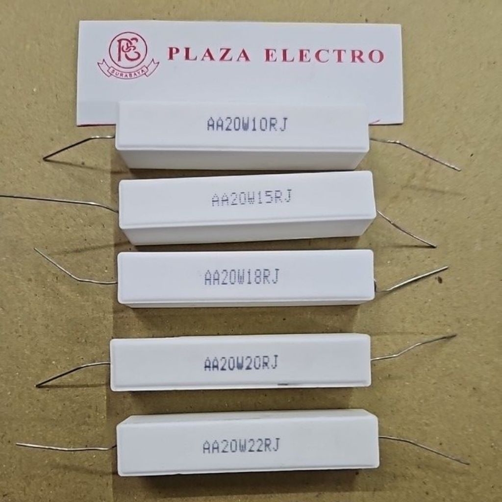 Jual RESISTORS R KAPUR 20W 10 / 15 / 18 / 20 / 22 OHM KUALITAS BAIK ...