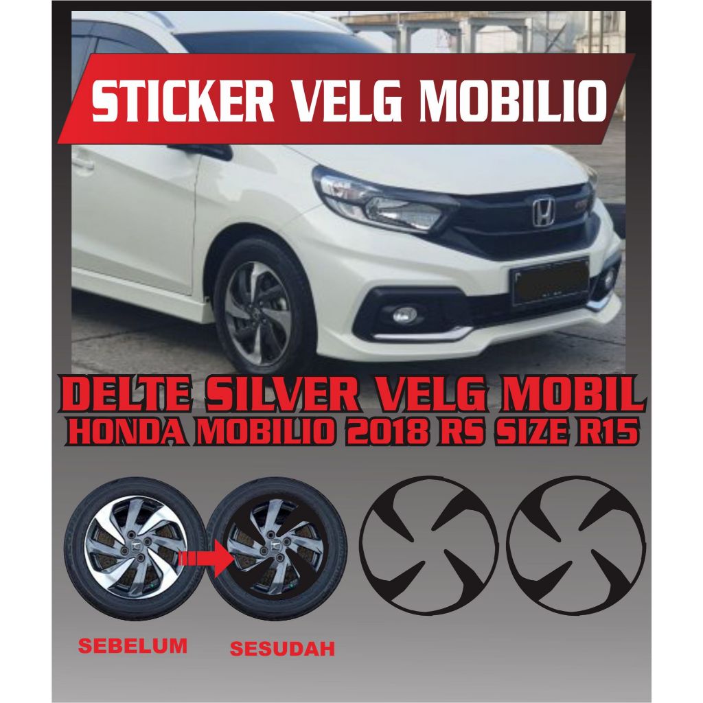 Jual STICKER VELG/ STICKER VELG MOBILIO RS 2018 ( PER SATU VELG ...