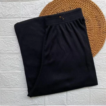 Celana Kulot Jumbo Wanita Rib Knit Anti Kusut