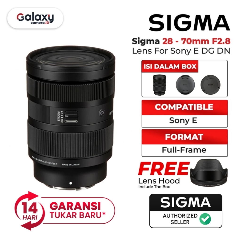 Sigma 28 70mm f/2.8 DG DN Contemporary Lens for Sony E